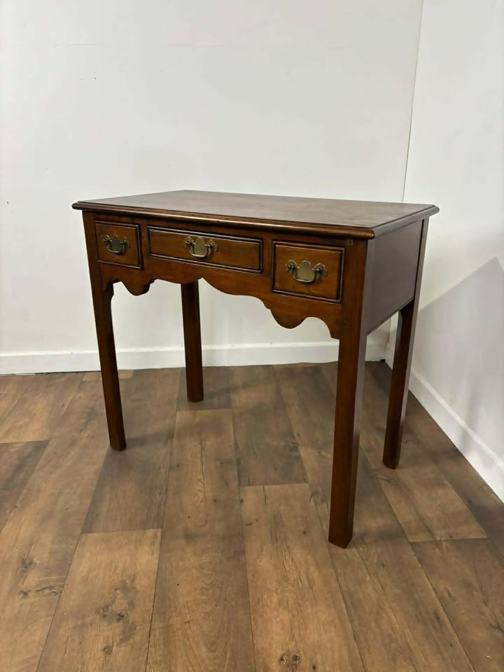 Reproduction Oak Lowboy Console Table