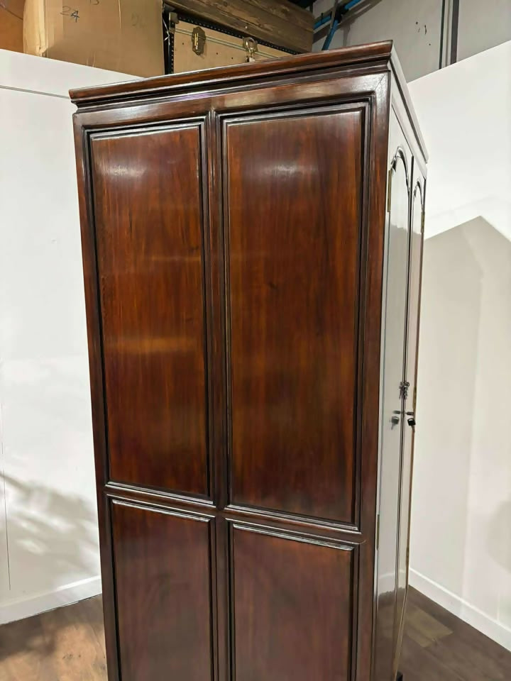 Oriental style Two Door Mahogany Wardrobe