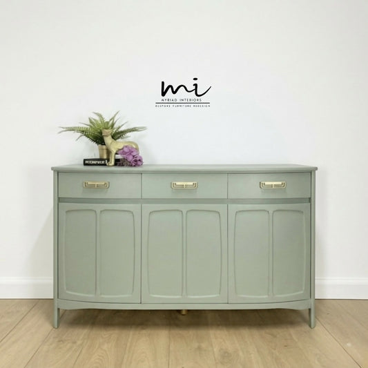 Pale Sage Green Nathan sideboard, tv stand media unit, drinks cabinet