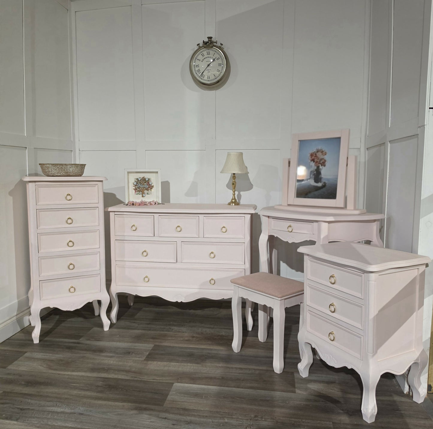 Upcycled - Melody Maison Sophia Pink Bedroom Furniture Set – Complete Collection