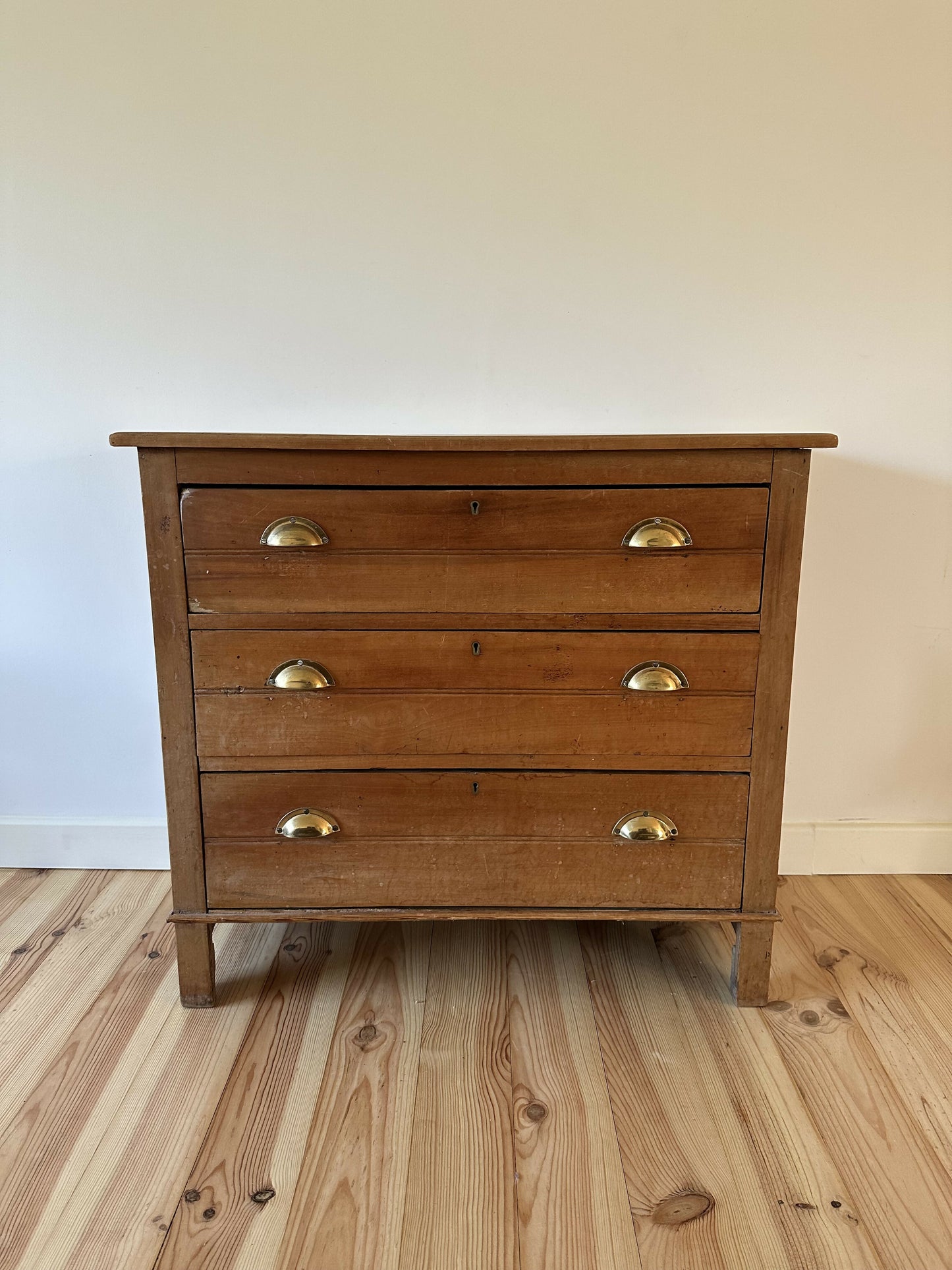 Antique Victorian Pine Chest of Drawers Rustic Solid Stripped Pine