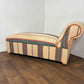 Vintage Striped Day Bed with Ottoman Storage