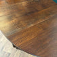 Large Oak Dropleaf Dining Table On Turned Legsnb