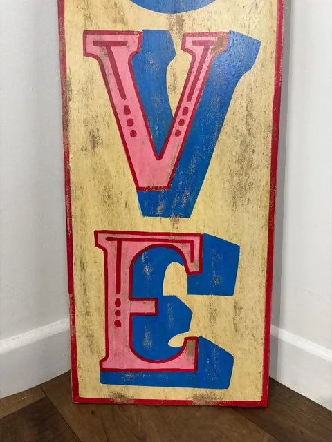 Rustic Style “LOVE” Fairground Sign