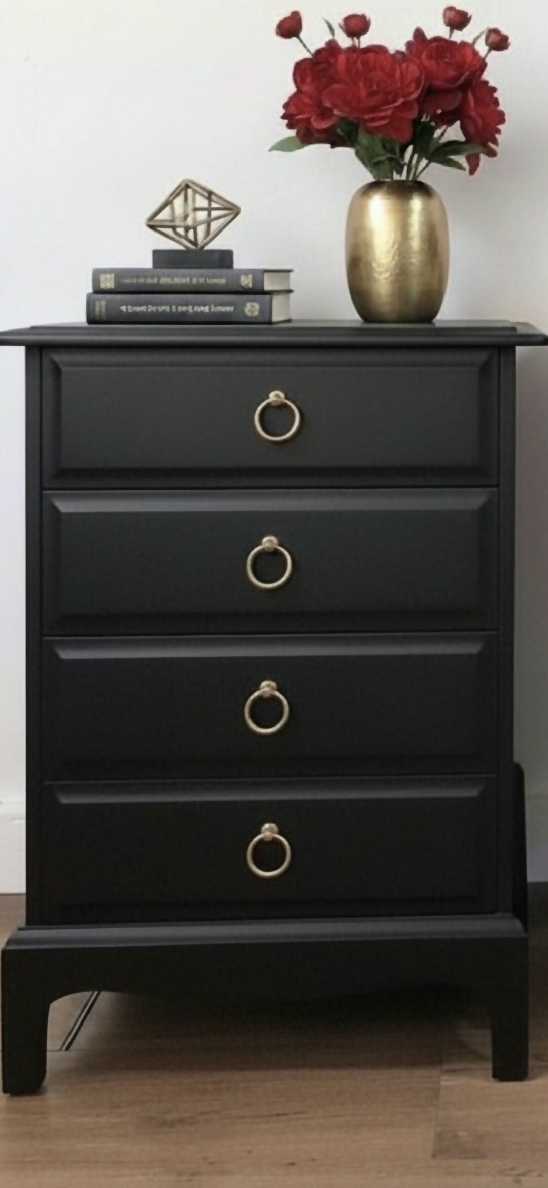 Stag minstrel black bedside cabinets