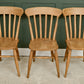 6 Rustic Farmhouse Dining Chairs - Beech - Etak Riahc