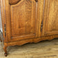 Wardrobe Vintage French Louis XVI Style Oak Four Door Carved Armoire LOT 6105