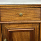 Bedside Table Antique French Style Marble Top Walnut Cabinet Nightstand LOT 6242