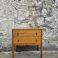 Vintage Chest Of Drawers Two Drawer Oak Cabinet Furniture Tallboy Super Proportions And Detailing