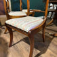 Regency Style Mahogany Twin Pedestal Table with Eight Chairsbn