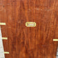 Mahogany Vintage Campaign Secretaire Chest Of Drawers.