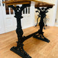 Cast Iron and Oak Hall Occasional Table