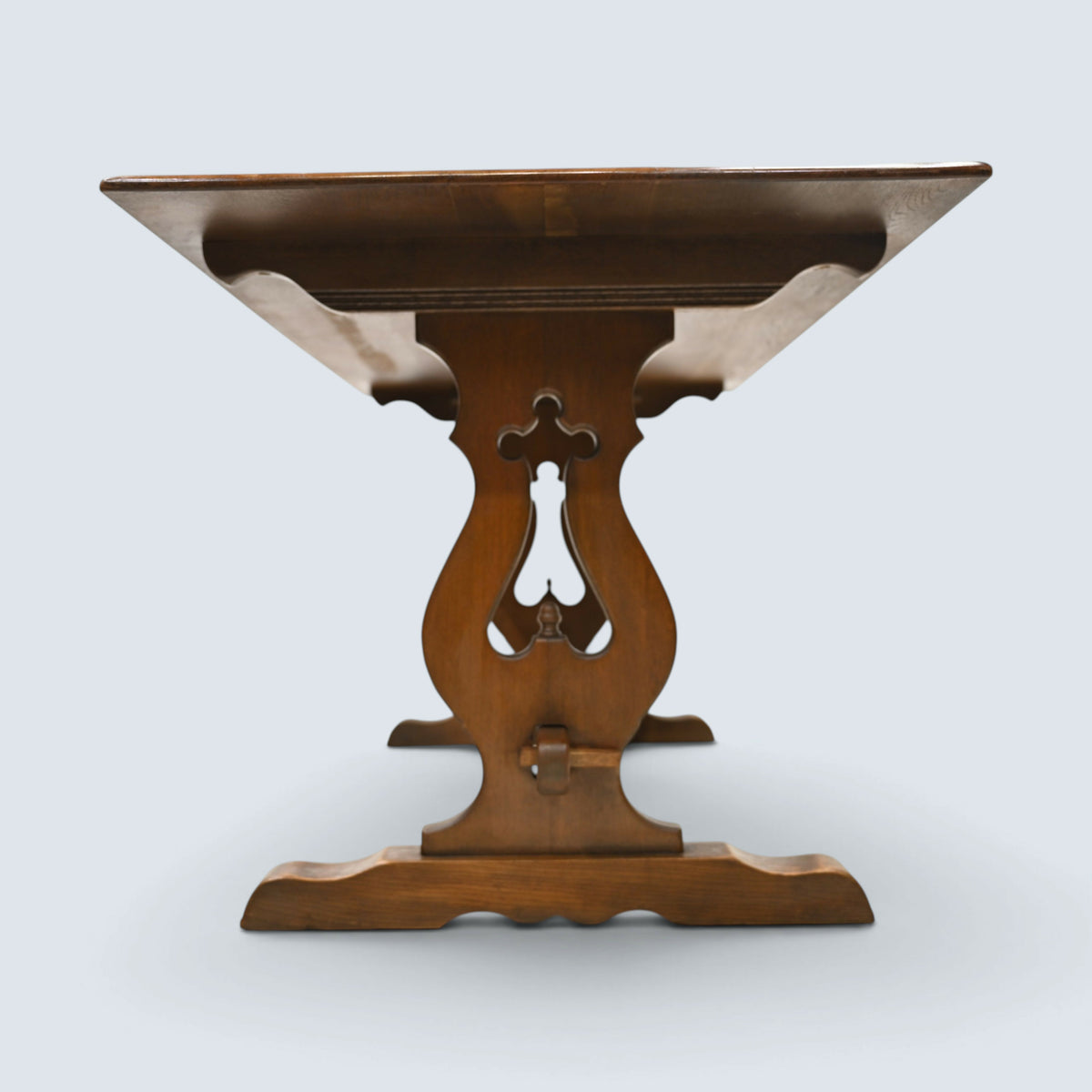 Old Charm Oak Dining Table Light Oak Finish Refectory Plank Top FREE UK Delivery
