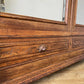 Vintage Wardrobe French Oak Two Door Mirrored Carved Armoire Cabinet LOT 6124