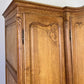 Wardrobe Vintage French Louis XVI Style Oak Four Door Carved Armoire LOT 6099