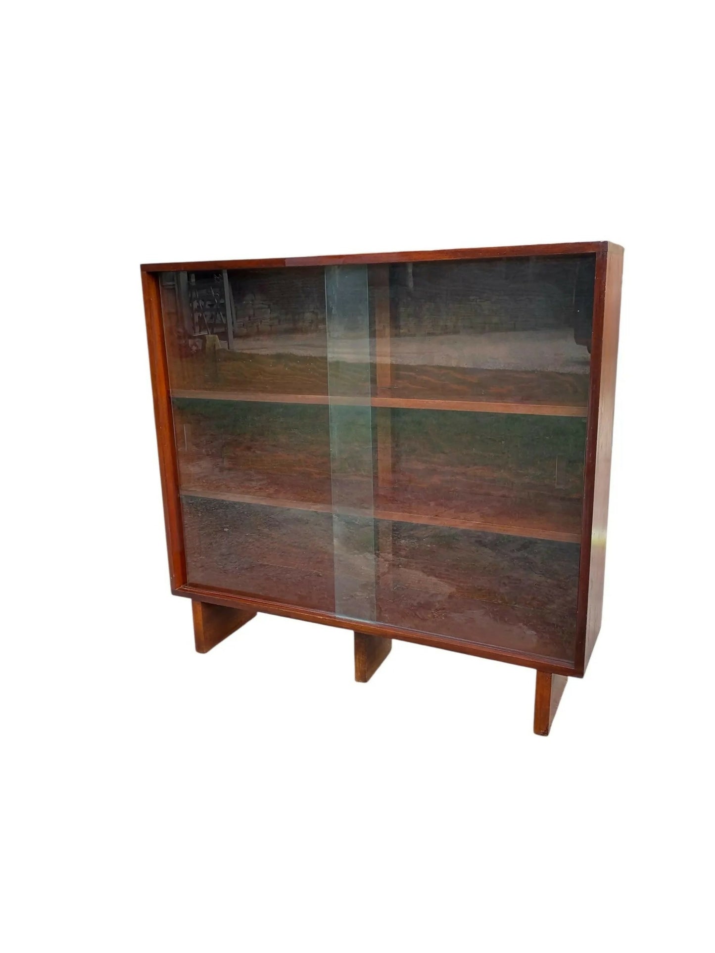 Mid century Teak bookcase display shelf Home Decor.