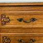 Chest of Drawers Vintage French Louis Oak 2 Drawers Carved Cabinet LOT 6232