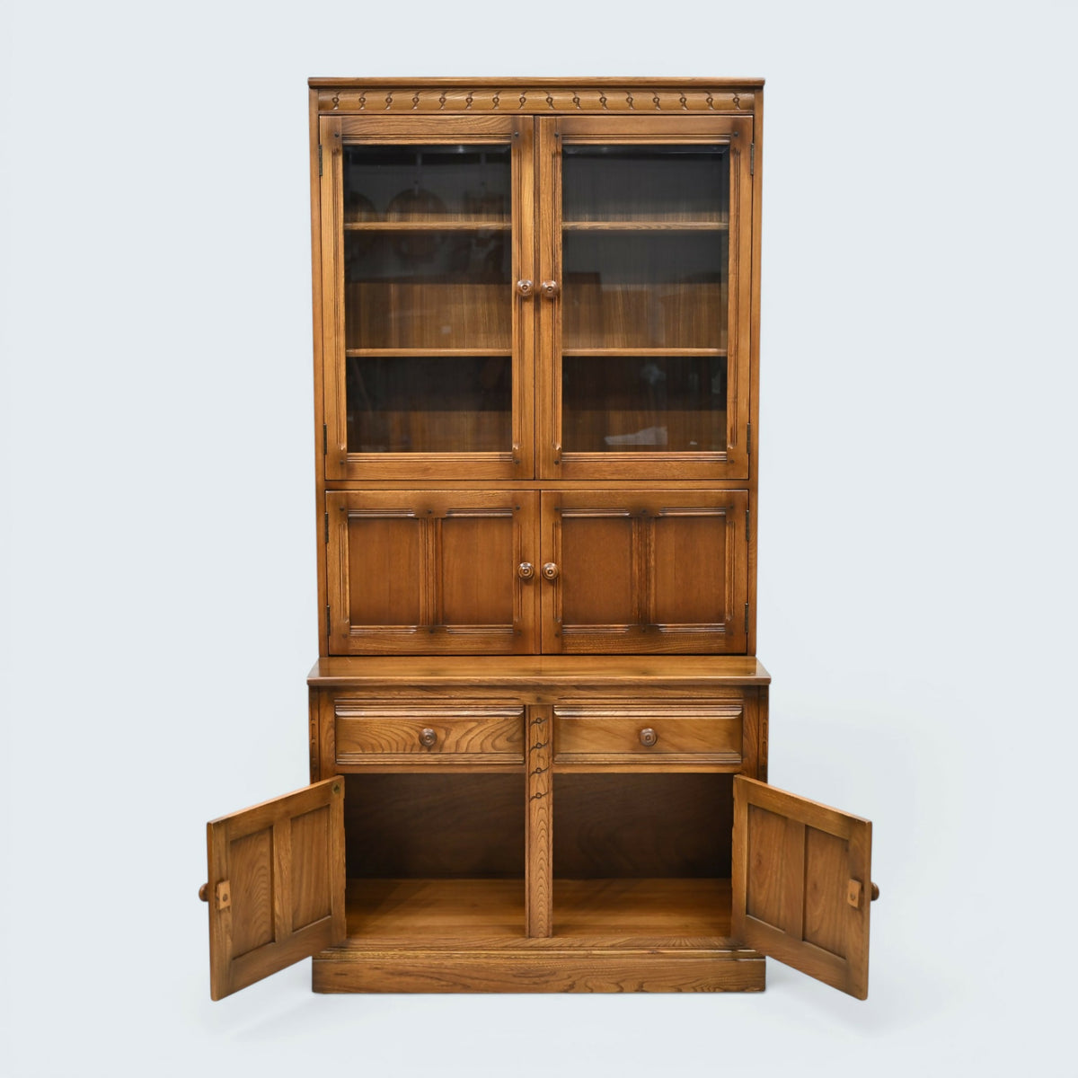 Ercol Mural Wall Unit Drinks Display Cabinets Golden Dawn FREE UK Delivery*