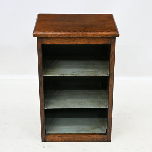 Vintage Oak bedside Cabinet 2 Shelves 62cm Tall Painted Inside FREE UK Delivery*. SBR11097/2710E