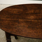 Antique Oak Oval Breakfast Dining Table on Castors - Kitchen Table