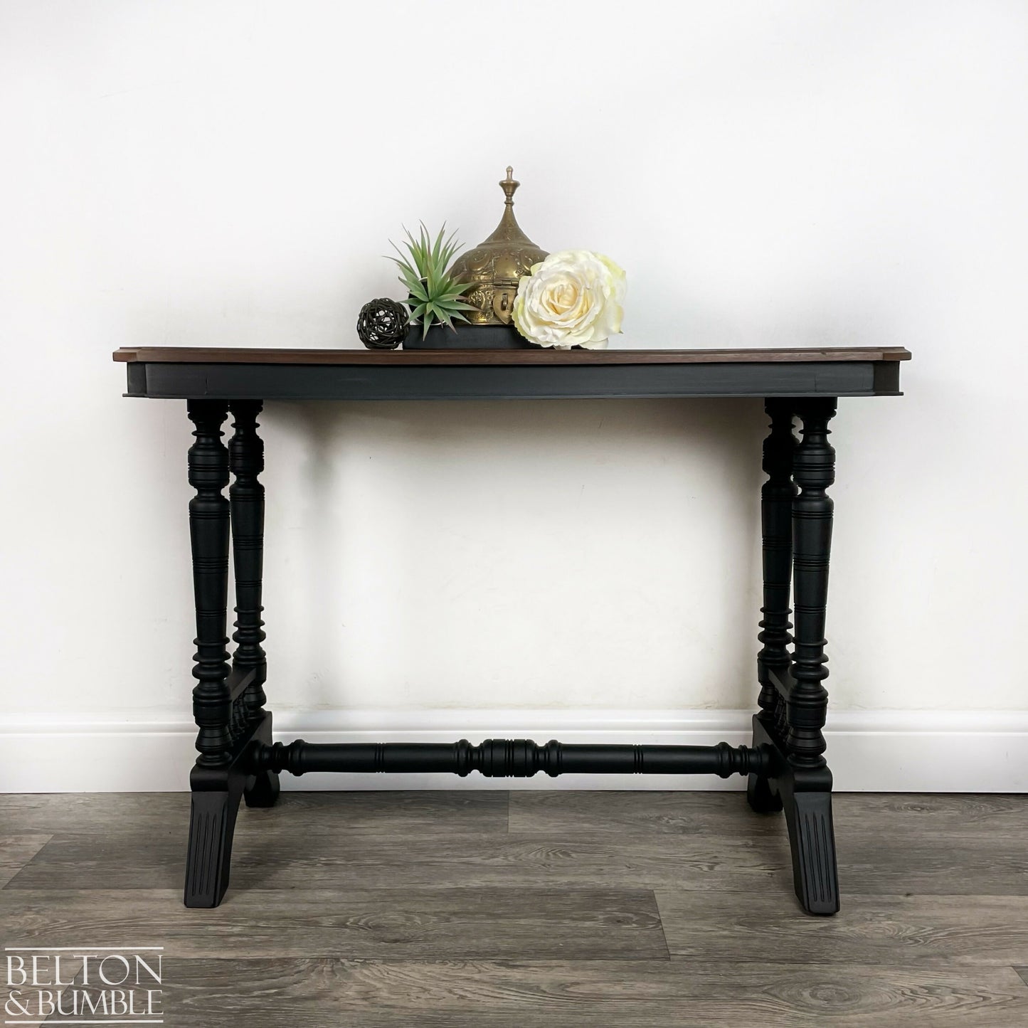 Mahogany Hallway Console Table in Black