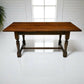 Old Charm Exeter Solid Oak Dining Table Tudor Brown VGC Seats 8 FREE UK Delivery. SBR10334/1504E