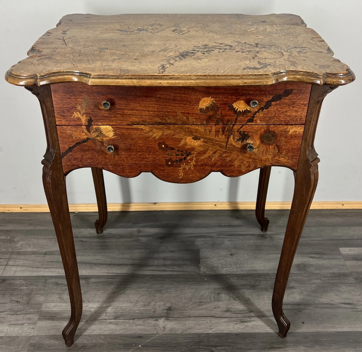 Cabinet Vintage French Louis XVI Style Cupboard Carved Oak Sideboard LOT 24290