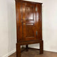 Antique Oak Corner Cupboard on Stand
