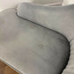 Modern Upholstered Grey Suede Chaise Longue / Day Bed