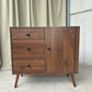 Vintage Mid Century Modernist Style Compact Sideboard Cupboard Danish Design R1156
