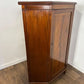 Edwardian Flame Mahogany Inlaid Freestanding Corner Cabinet