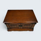 Old Charm TV Stand Linenfold Doors Model 2172 Tudor Brown Oak FREE UK Delivery