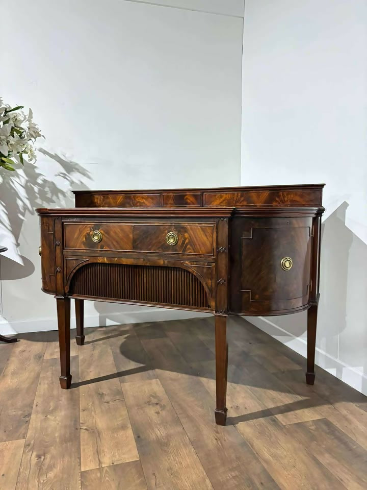 Regency Style Mahogany Galleried Sideboard
