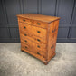 19th Century Camphor Wood Military Campaign Secretaire Chest