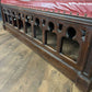 Victorian Carved Oak Gothic Revival Bench Settle