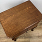 Pair of Bedside Tables Vintage French Louis Oak Nightstands Cabinets LOT 6225