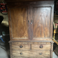 Large Gothic Linen Cabinet Cupboard