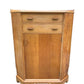Mid century light Oak corner cupboard / drinks cabinet