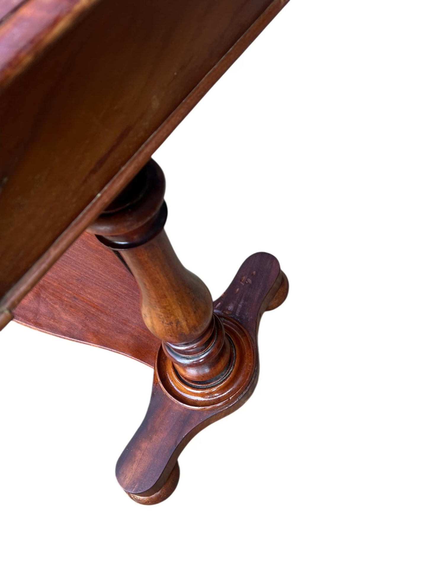 Antique Mahogany 19th C stretcher table desk