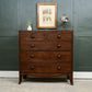 Large Georgian Mahogany Chest of Drawers - 2 Over 3