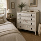 Beautiful vintage chest of drawers in Old English White