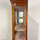 Large Edwardian Inlaid Walnut Bow Front Display Cabinet