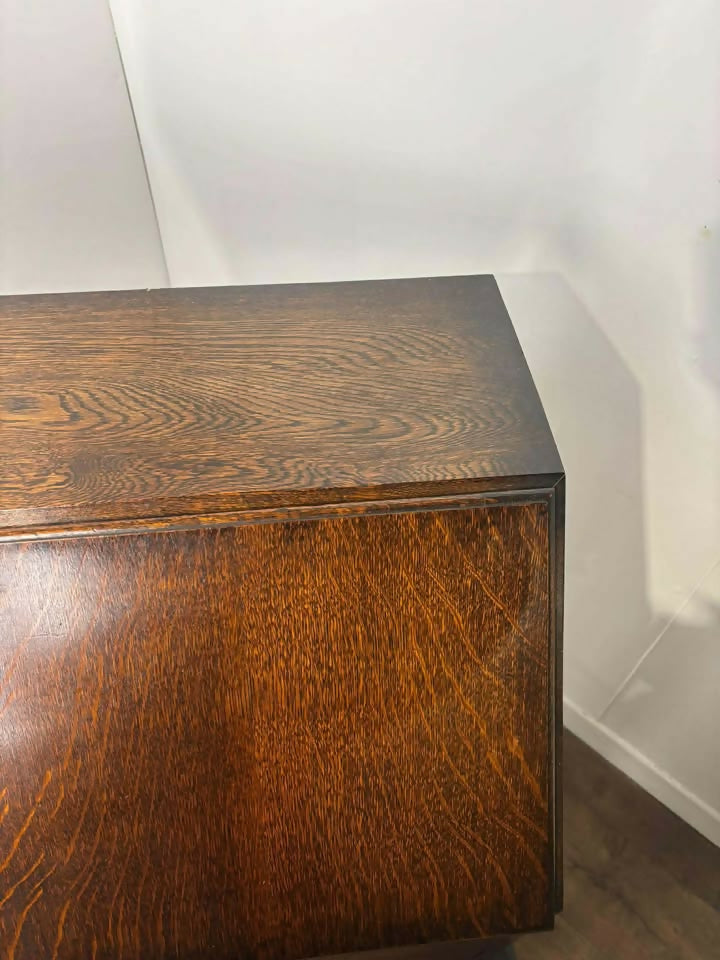 Vintage Dark Oak Bureau