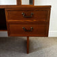 Mid Century G Plan Teak Dressing Table Desk: Vintage Danish Style Vanity Console