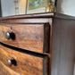 Antique Bow Front Flame Mahogany Chest of Drawers
