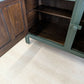 Vintage Ercol Dresser in Heritage Green with Natural Wood Top