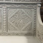 Edwardian antique Settle in solid oak with ornate carvings.