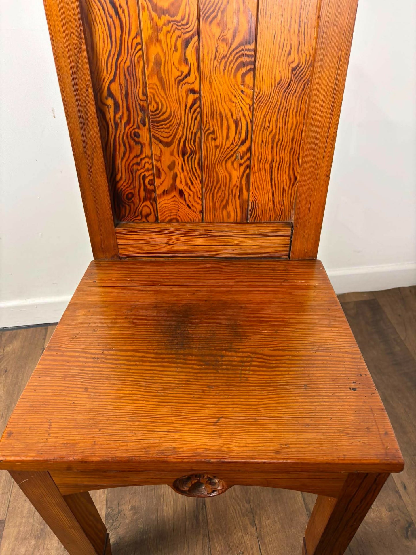 Pair Of Victorian Pitch Pine Ecclesiastical Chairs