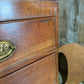 Antique George III Oak and Mahogany Two over Three Chest of Drawers, c1820