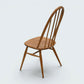 3 Ercol Dining Chairs Windsor Quaker Light Finish Vintage 1970s FREE UK Delivery
